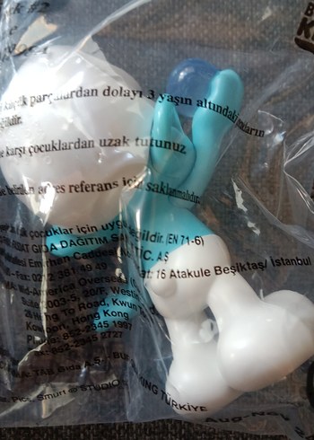 Beden Mavi Şirin ve Mor Kitap Figürleri 2 li