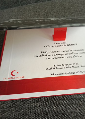 Bursa Valisi Şahabettin Harput Davetiye - Görsel 6