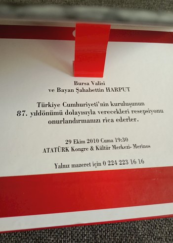 Bursa Valisi Şahabettin Harput Davetiye - Görsel 8