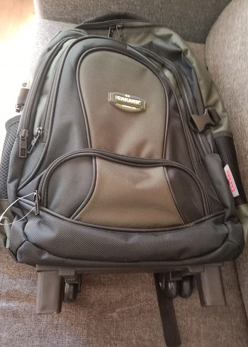 yeni Gri Tokalı Erkek Sırt Çantası - Görsel 12