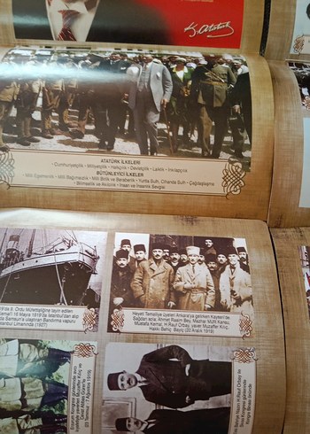 Atatürk Biyografi sticker seti - Görsel 11