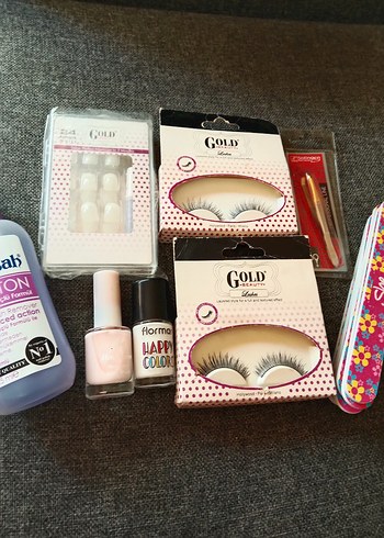 Flormar Oje,takma kirpik, tırnak ve Aseton Seti - Görsel 11