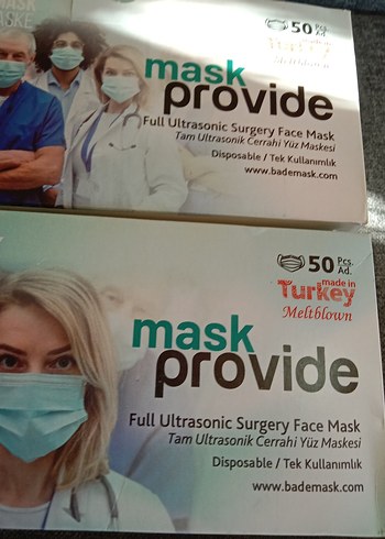 3 Katmanlı Ultrasonik Cerrahi Maske 50'li 2 paket - Görsel 10