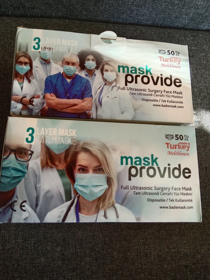 3 Katmanlı Ultrasonik Cerrahi Maske 50'li 2 paket - Görsel 5