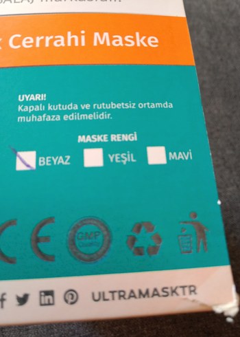 Ultrask Mask 3 Katlı Cerrahi Maske 50 Adet - Görsel 7