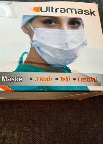 Ultrask Mask 3 Katlı Cerrahi Maske 50 Adet - Görsel 6