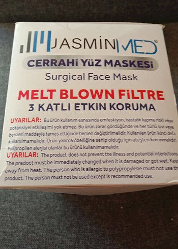 Jasmin Med Cerrahi Yüz Maskesi 50 Adet - Görsel 7