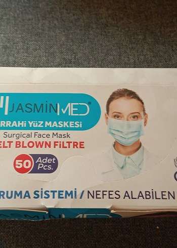 JasminMed Cerrahi Meltblown Yüz Maskesi 50'li - Görsel 12