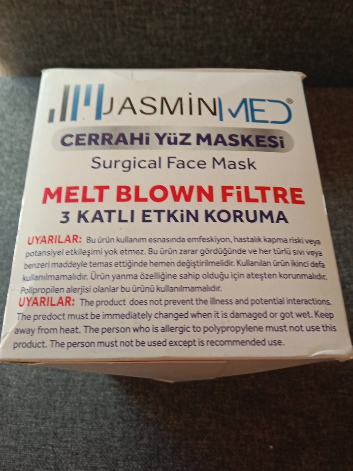 JasminMed Cerrahi Meltblown Yüz Maskesi 50'li - Görsel 5