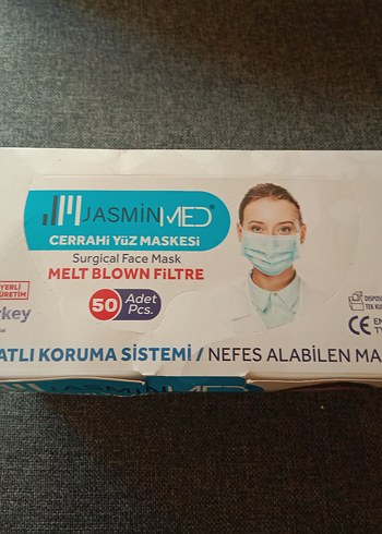 JasminMed Cerrahi Yüz Maskesi 50 Adet - Görsel 9