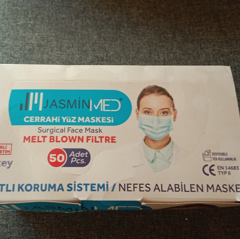 JasminMed Cerrahi Yüz Maskesi 50 Adet - Görsel 5