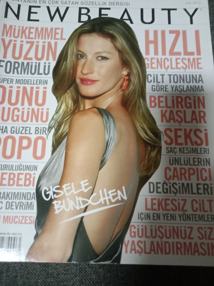 New Beauty Dergisi - Gisele Bündchen Kapak - Görsel 5