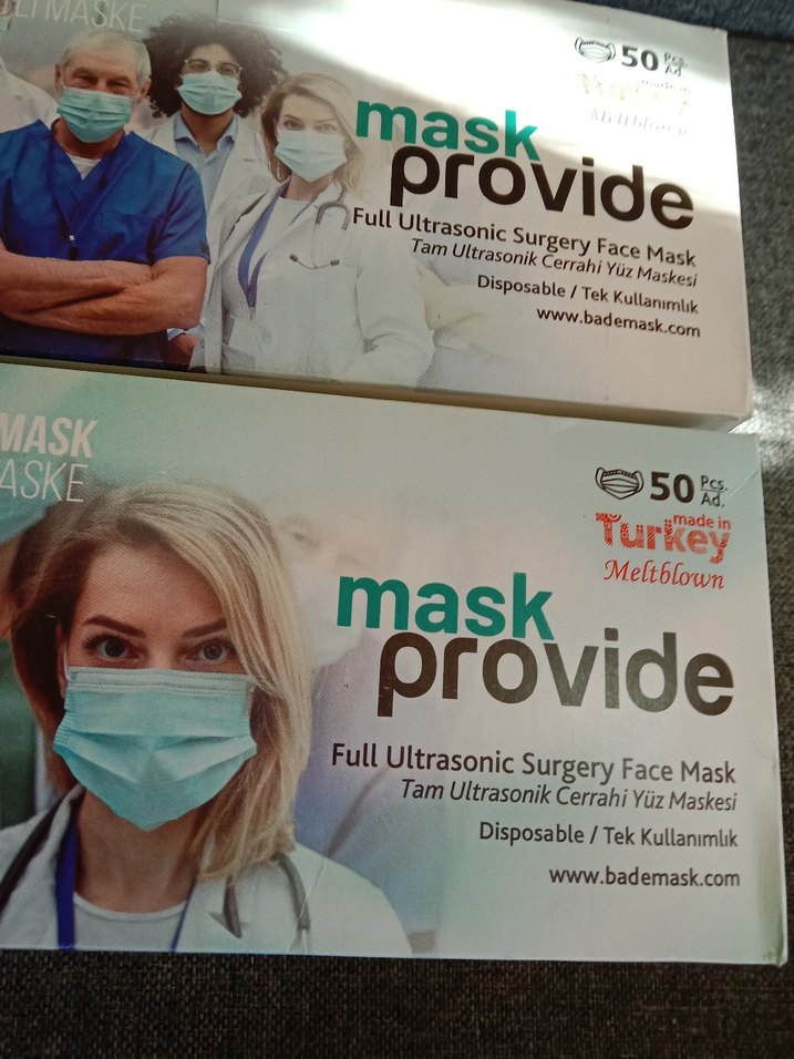 3 Katmanlı Ultrasonik Cerrahi Yüz Maskesi 50'li - Görsel 4