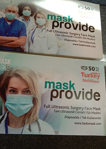 Tek Kullanımlık Ultrasonik Cerrahi Yüz Maskesi 50'li 2 paket - Görsel 8