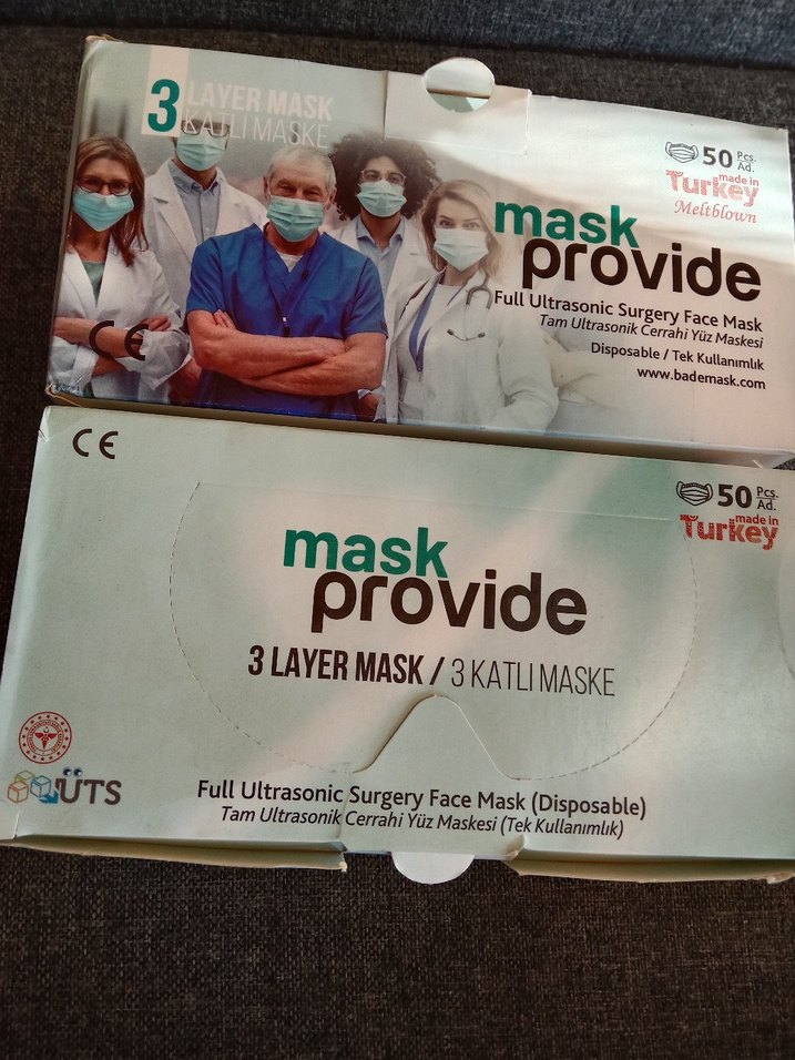 Tek Kullanımlık Ultrasonik Cerrahi Yüz Maskesi 50'li 2 paket - Görsel 4