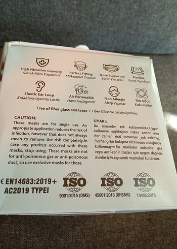 Mask Provide 3 Katlı Tek Kullanımlık Cerrahi Maske 50'li 2 paket - Görsel 7