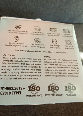 Mask Provide 3 Katlı Tek Kullanımlık Cerrahi Maske 50'li 2 paket - Görsel 4