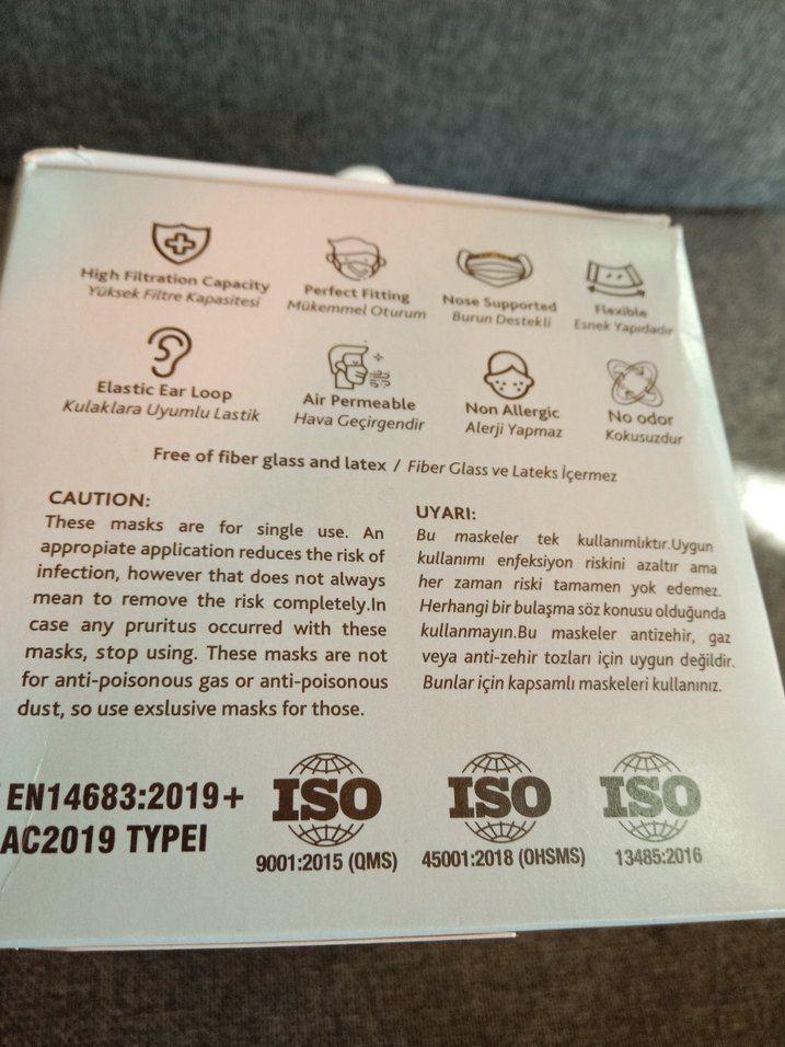 Mask Provide 3 Katlı Tek Kullanımlık Cerrahi Maske 50'li 2 paket - Görsel 4