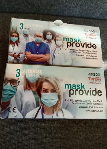 Tek Kullanımlık Ultrasonik Cerrahi Yüz Maskesi 50'li 2 paket - Görsel 9