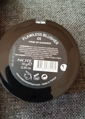 Beden Renk NOTE Flawless şeftali Allık ve pudra fırçası