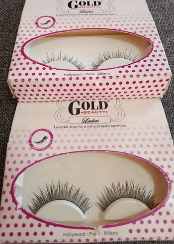 Gold Beauty Parlak Sahte Kirpik 2 li - Görsel 5