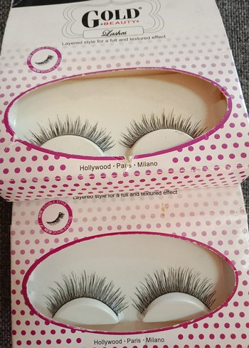 Gold Beauty Parlak Sahte Kirpik 2 li - Görsel 3