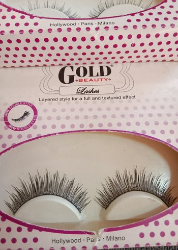 Gold Beauty Parlak Sahte Kirpik 2 li - Görsel 6