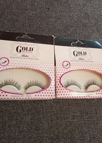 Gold Beauty Parlak Sahte Kirpik 2 li - Görsel 7