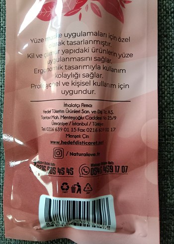 Doğalove Turkuaz Silikon Maske Fırçası Seti - Görsel 6