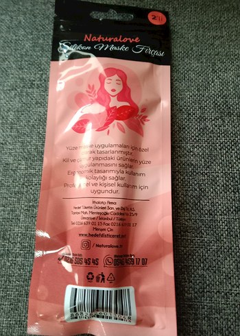 Doğalove Turkuaz Silikon Maske Fırçası Seti - Görsel 2