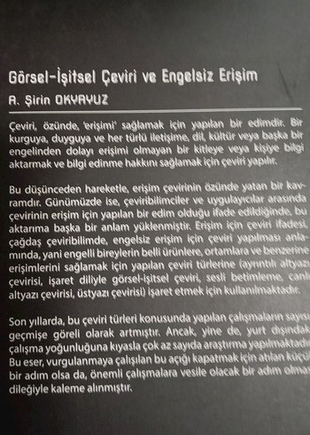 Görsel-İşitsel Çeviri ve Engelsiz Erişim Kitabı - Görsel 3