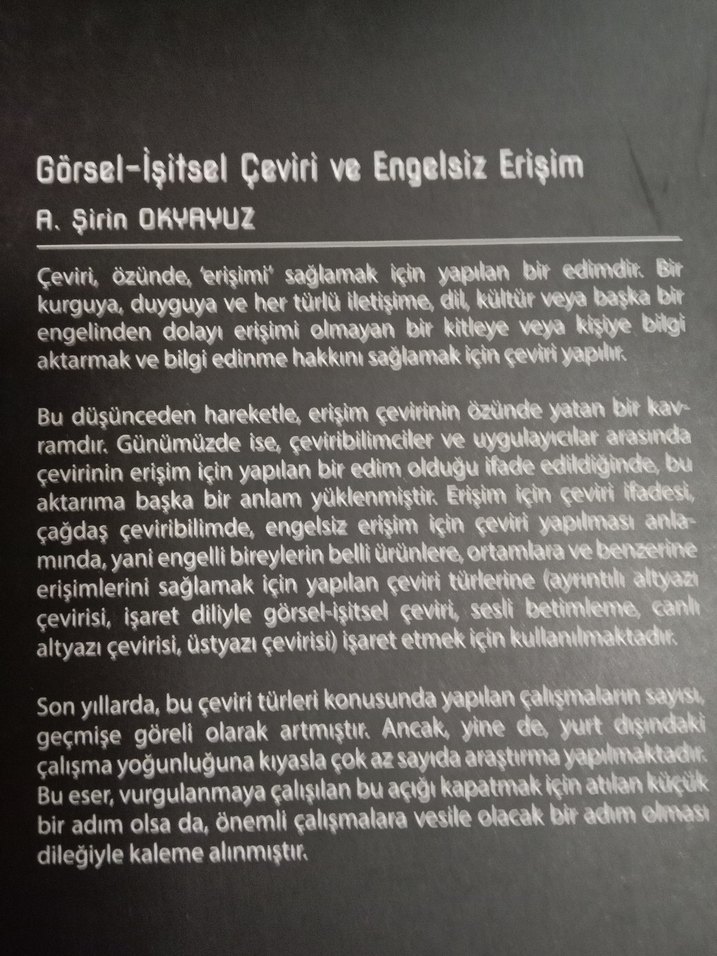 Görsel-İşitsel Çeviri ve Engelsiz Erişim Kitabı - Görsel 3