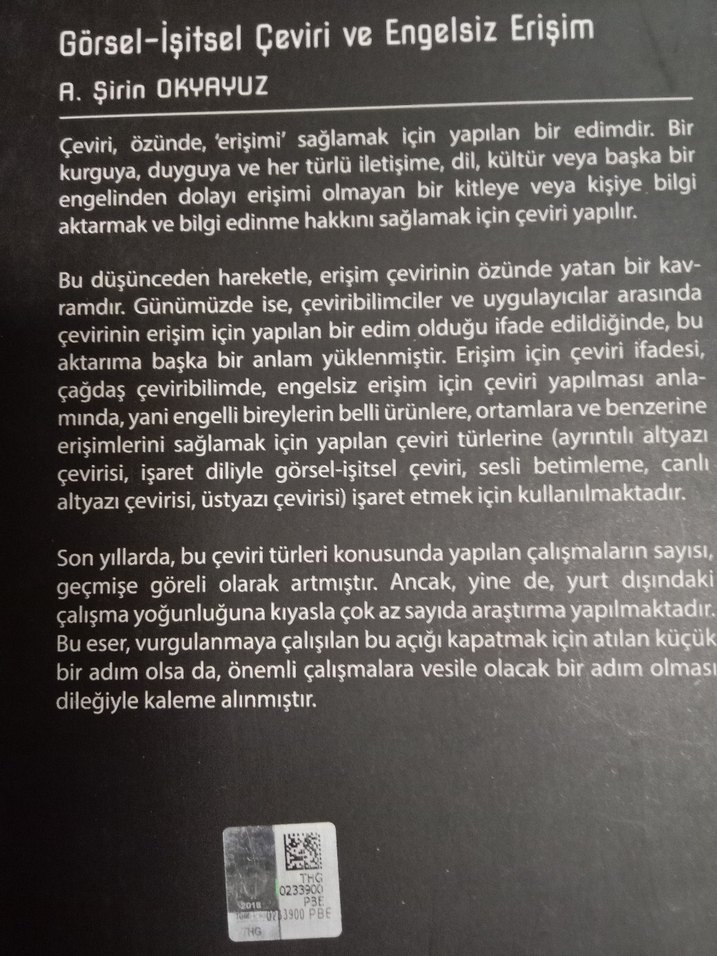 Görsel-İşitsel Çeviri ve Engelsiz Erişim Kitabı - Görsel 5