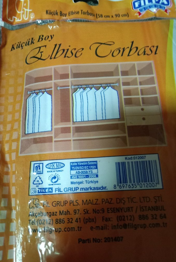 şeffaf küçük 6 adet 2 paket elbise torbası - Görsel 3