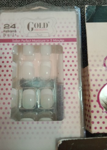 Gold Beauty Renkli Takma tırnak Kirpik Seti - Görsel 2