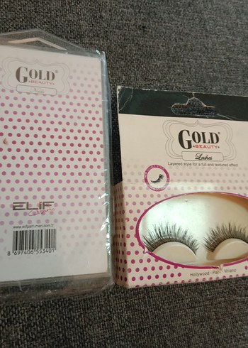 Gold Beauty Renkli Takma tırnak Kirpik Seti - Görsel 9