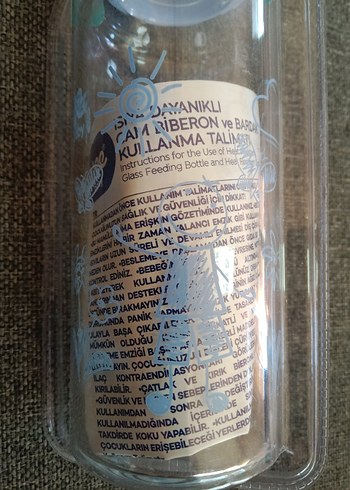 Beyaz ve Gri ısıya dayanıklı cam Bebek Biberonu - Görsel 3