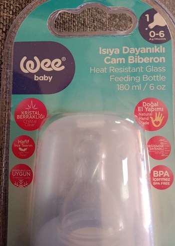 Beyaz ve Gri ısıya dayanıklı cam Bebek Biberonu - Görsel 4