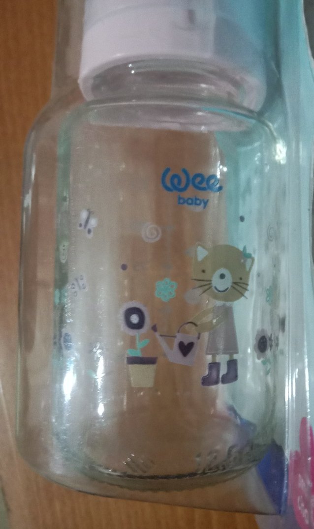wee baby yeni 125ml.kedili cam Bebek Biberonu - Görsel 2