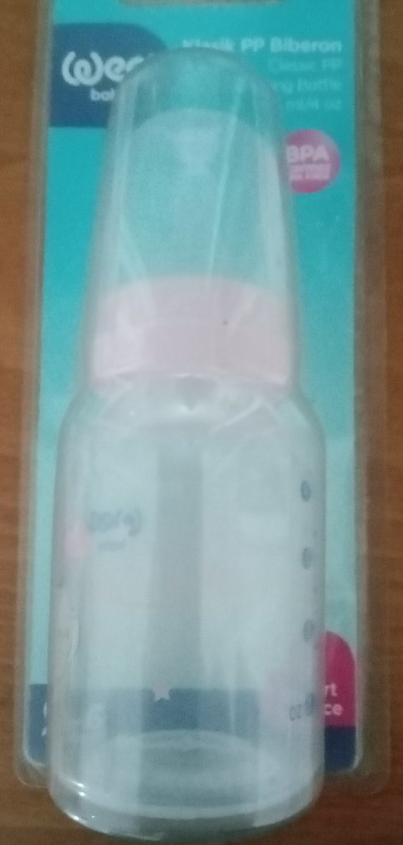 pembe desenli Bebek Biberonu 0-6 Ay - Görsel 4