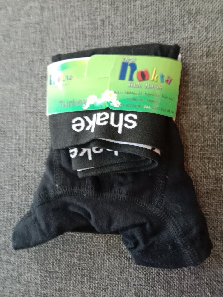 Baskılı siyah 10-11 yaş Erkek pamuklu boxer - Görsel 3