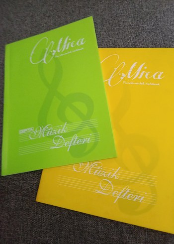 sert kapaklı 40 sayfa Müzik Defteri Set - 2 Renk - Görsel 7