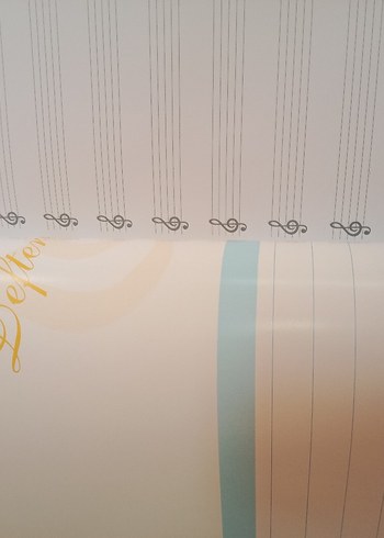 sert kapaklı 40 sayfa Müzik Defteri Set - 2 Renk - Görsel 10