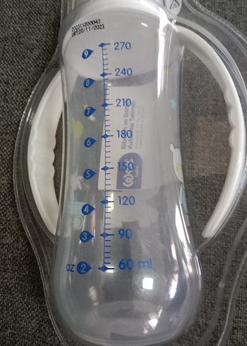 Beden Yeni Bebek Biberonu 270 ml Beyaz-Gri