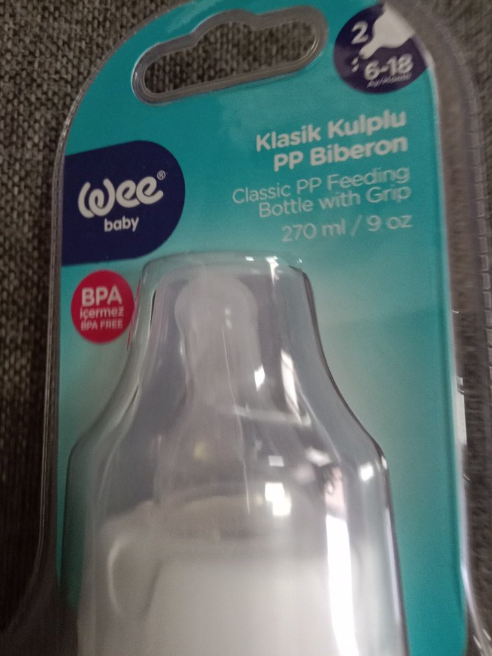 Yeni Bebek Biberonu 270 ml Beyaz-Gri - Görsel 3