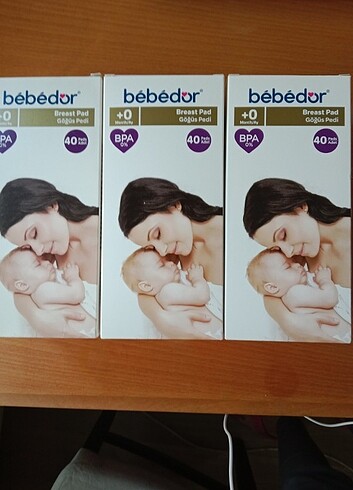 Bebedor 3 adet 40 lı anne göğüs pedi 