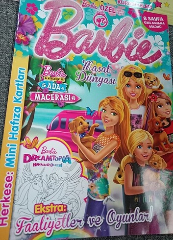 Barbie 3lü faaliyetli posterli dergiler 