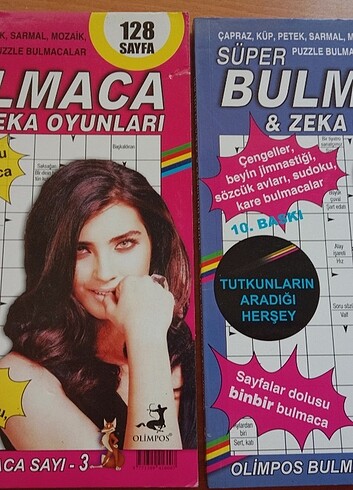  Beden Renk 2 adet karışık yeni bulmaca severlere özel kitaplar 