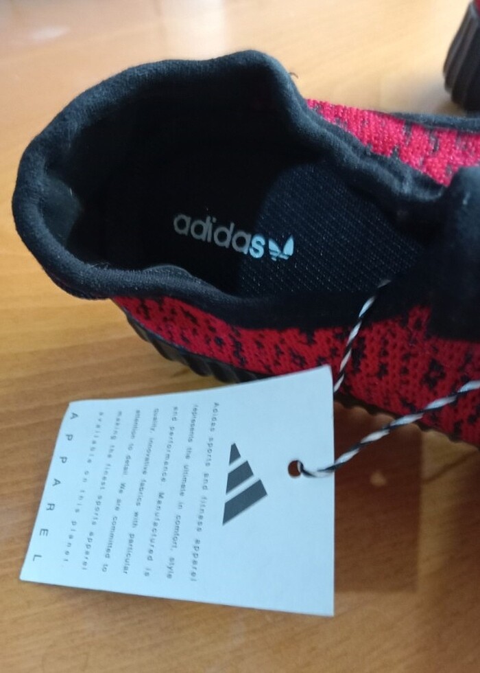 Kırmızı 36 numara yeni spor ayakkabı  - Görsel 3