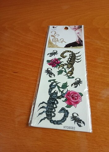 Karışık renkli yeni geçici dövmeler  - Görsel 3